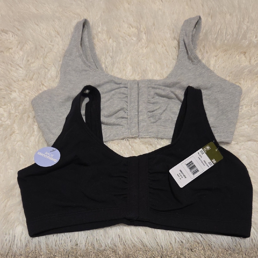 Black and Gray Sports Bras